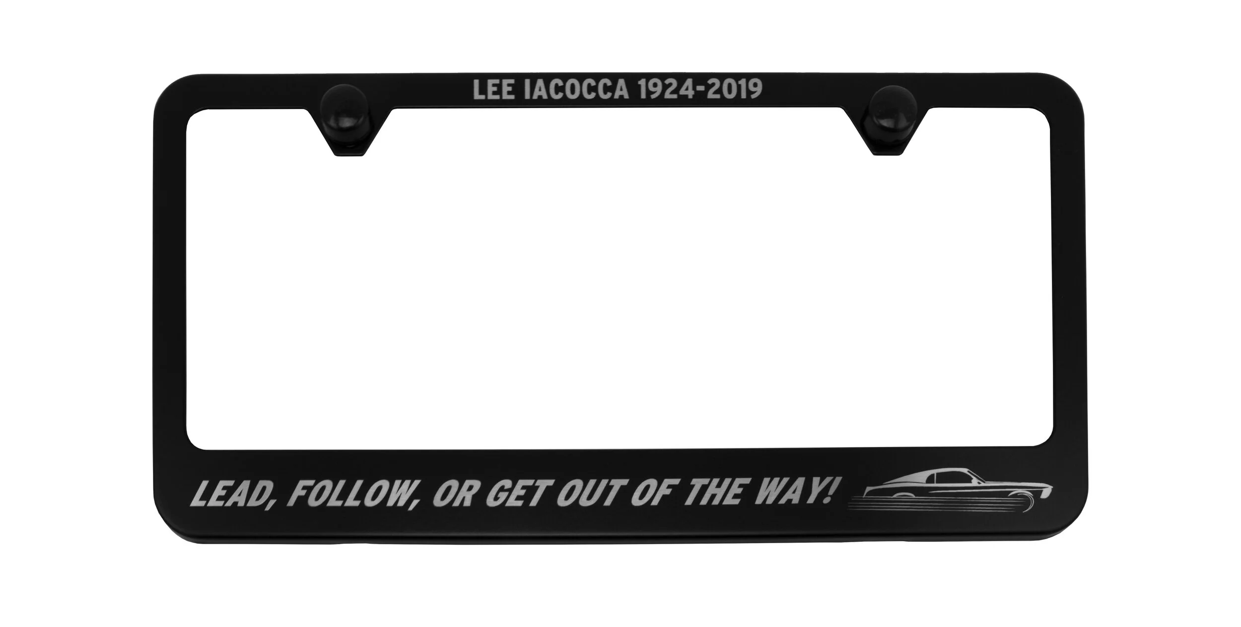 Lee Iacocca License Plate Frame | Camisasca Automotive Online Store